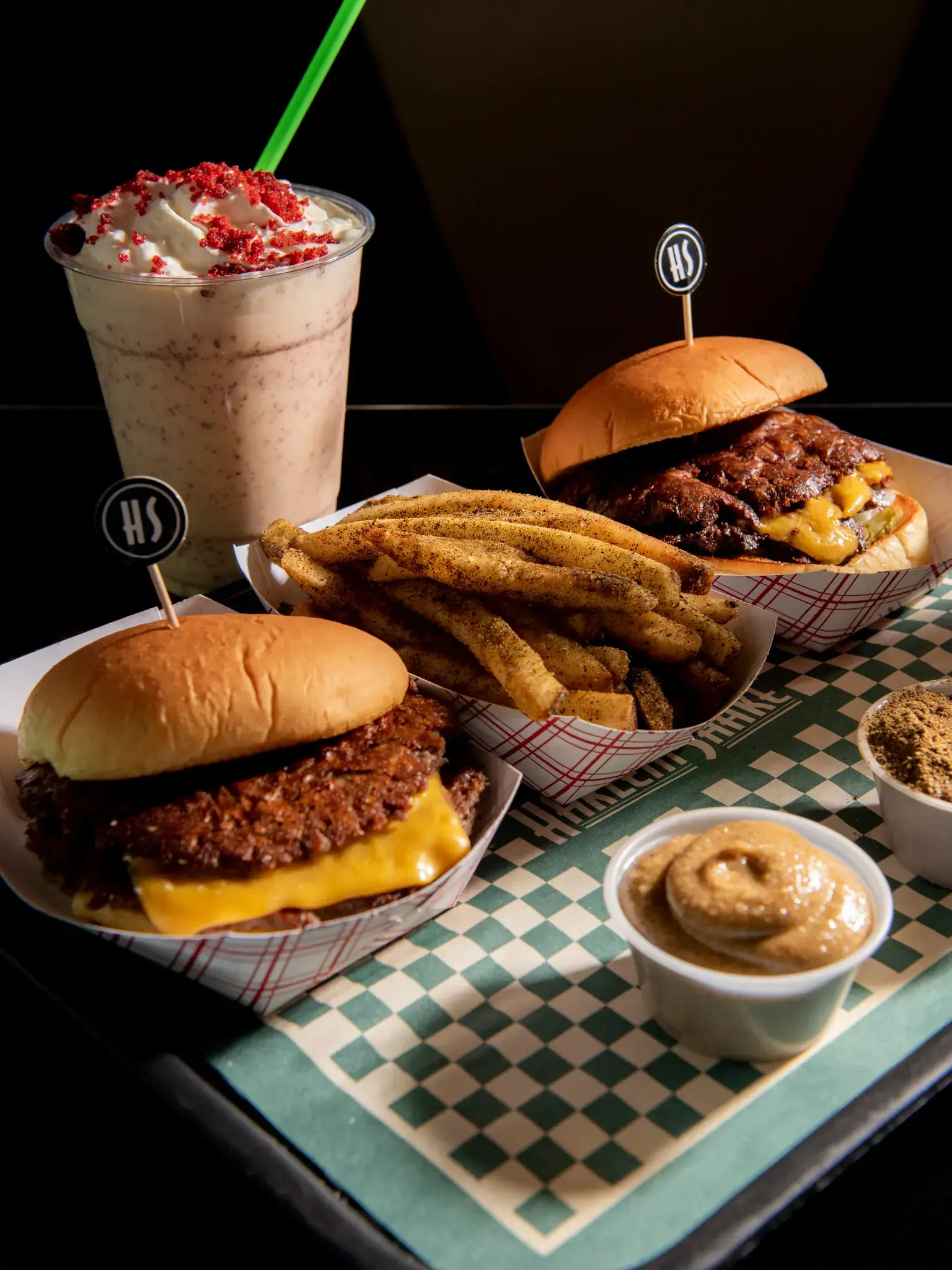 Shakes burgers and fries